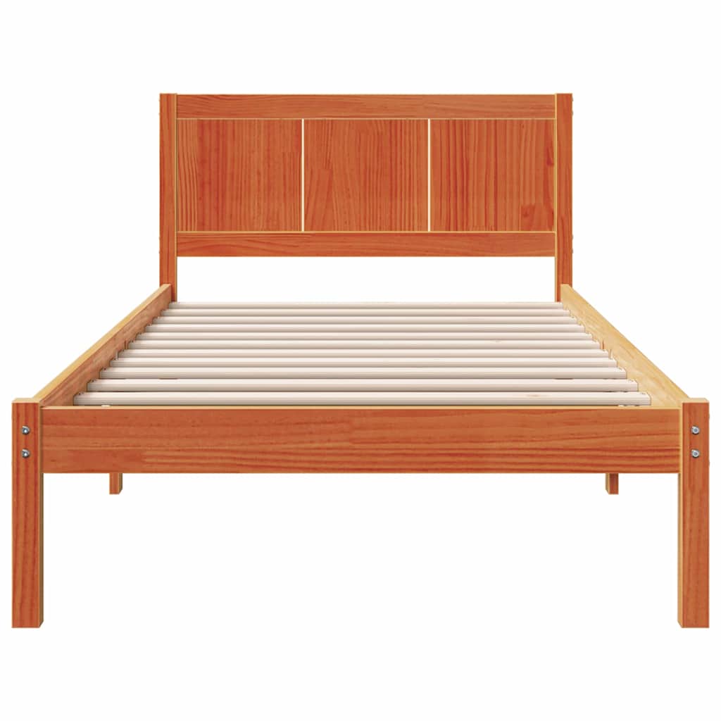 Bedframe Bruin 80 x 200 cm Massief grenenhout
