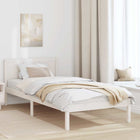 Bedframe 100x200 cm massief grenenhout wit