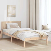 Bedframe 90x190 cm massief grenenhout bruin