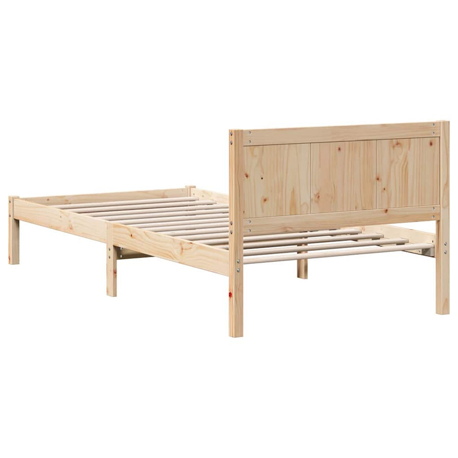 Bedframe Bruin 90 x 190 cm Massief grenenhout