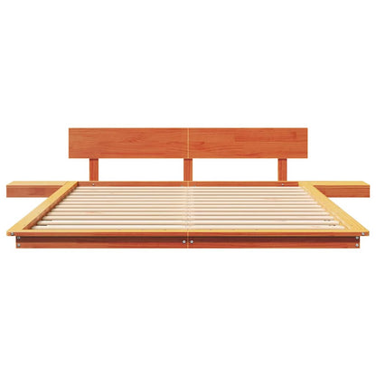 Bedframe Bruin Hout 150 x 200 cm Wasbruin