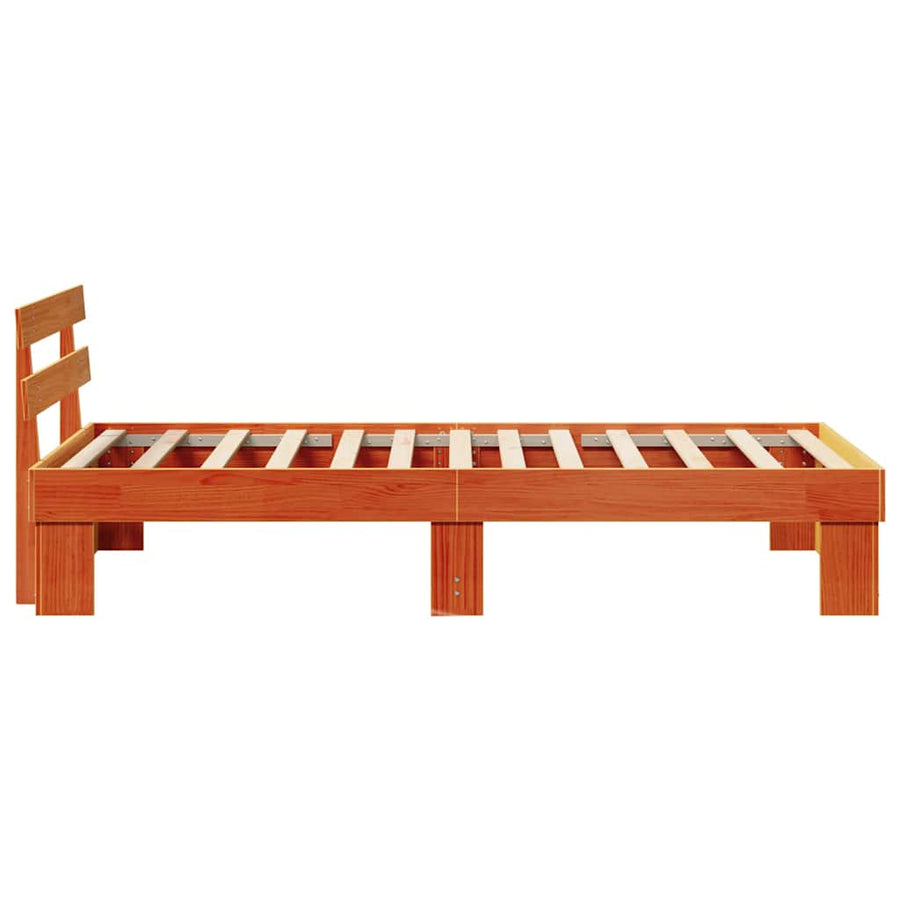 Bedframe Wasbruin 100 x 200 cm Massief grenenhout
