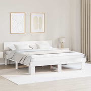 Bedframe 180x200 cm massief grenenhout wit