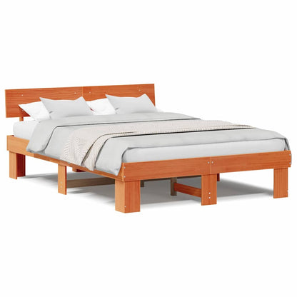 Bedframe Wasbruin 150 x 200 cm Massief grenenhout