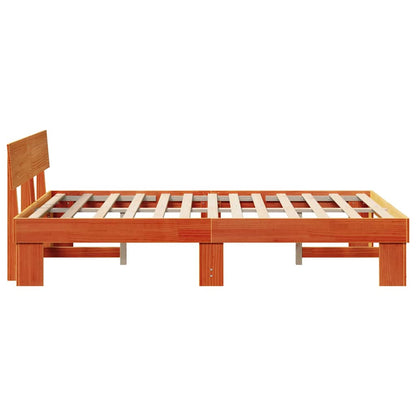 Bedframe Wasbruin 120 x 200 cm Massief grenenhout