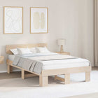 Bedframe massief grenenhout 120x190 cm bruin