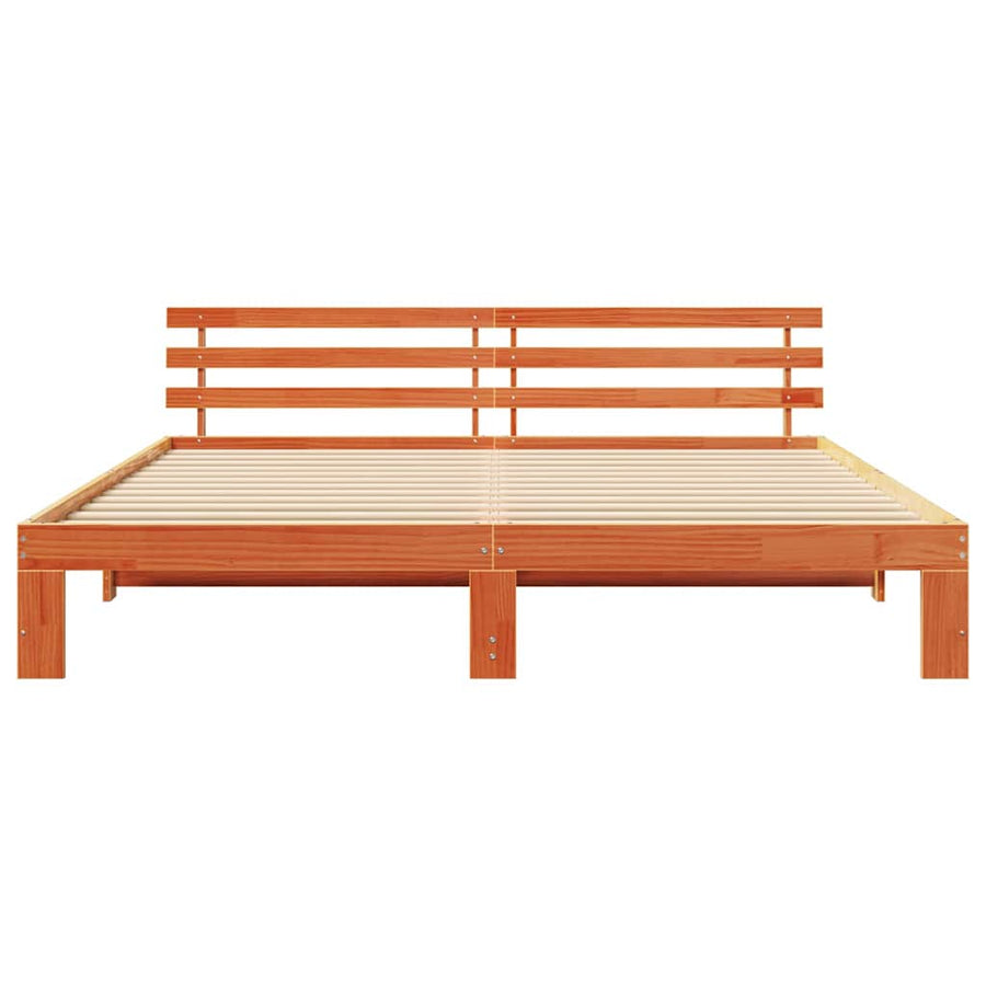 Bedframe Wasbruin 180 x 200 cm Massief grenenhout