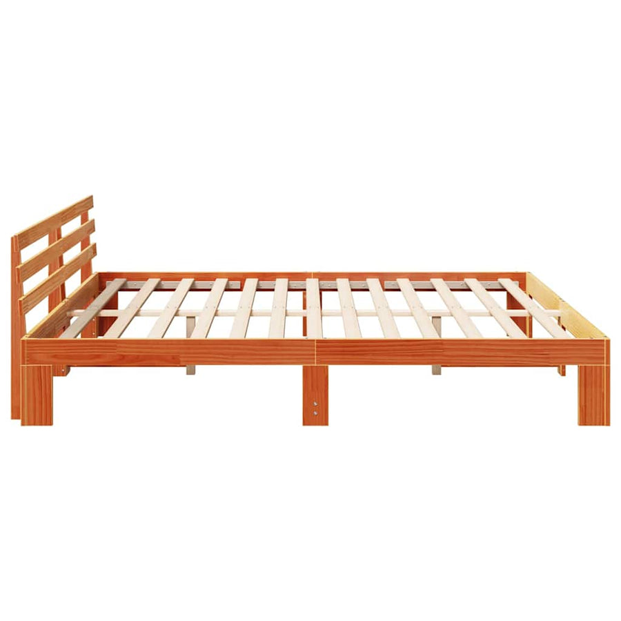 Bedframe Wasbruin 180 x 200 cm Massief grenenhout