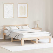 Bedframe massief grenenhout 160x200 cm naturel