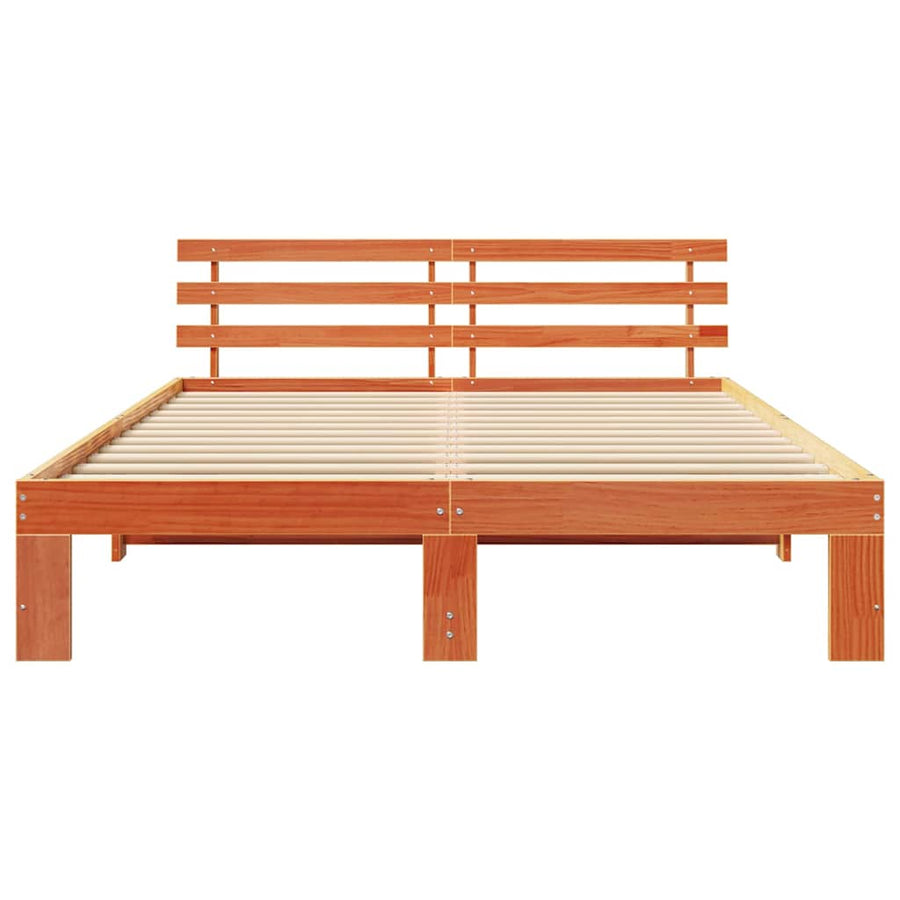Bedframe Wasbruin 160 x 200 cm Massief grenenhout