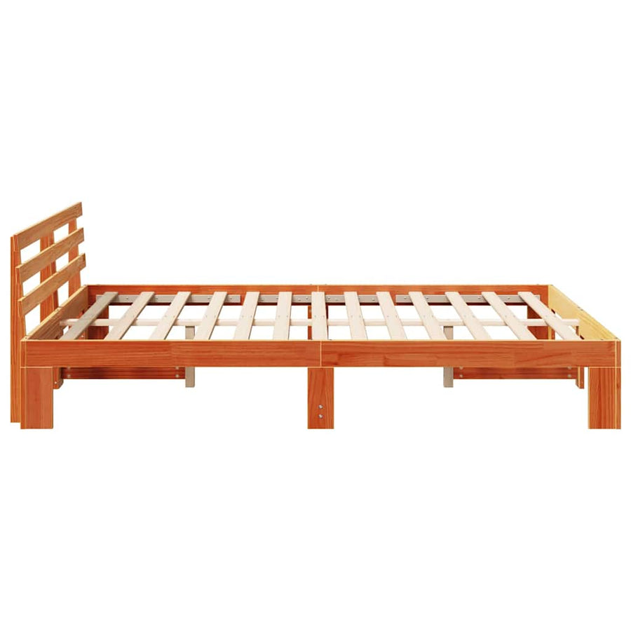 Bedframe Wasbruin 160 x 200 cm Massief grenenhout