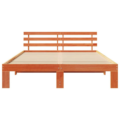 Bedframe Wasbruin 140 x 200 cm Massief grenenhout