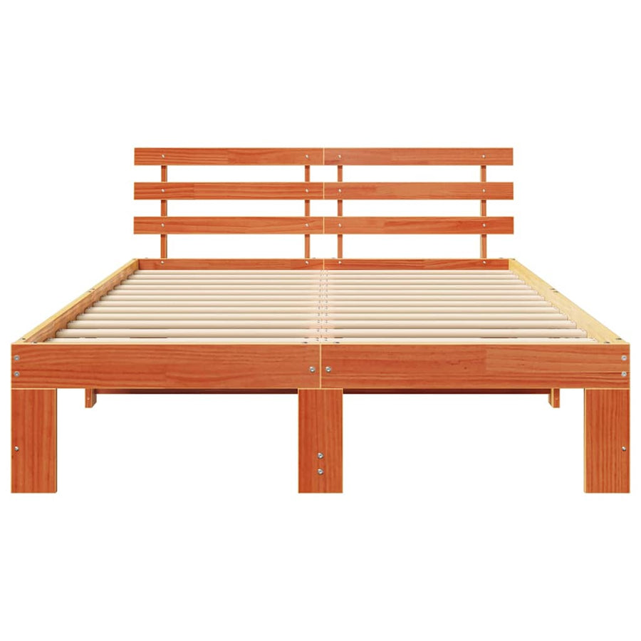 Bedframe Wasbruin 120 x 200 cm Massief grenenhout