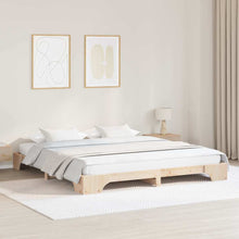 Bedframe Naturel 200 x 200 cm Massief grenenhout