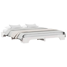 Bedframe Wit 200 x 200 cm Massief grenenhout