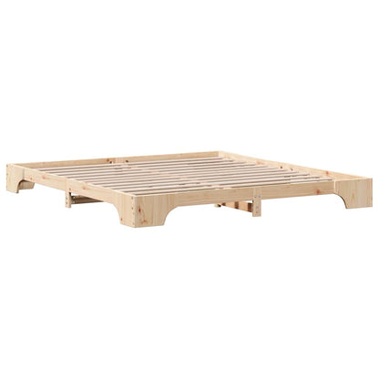 Bedframe Naturel 180 x 200 cm Massief grenenhout