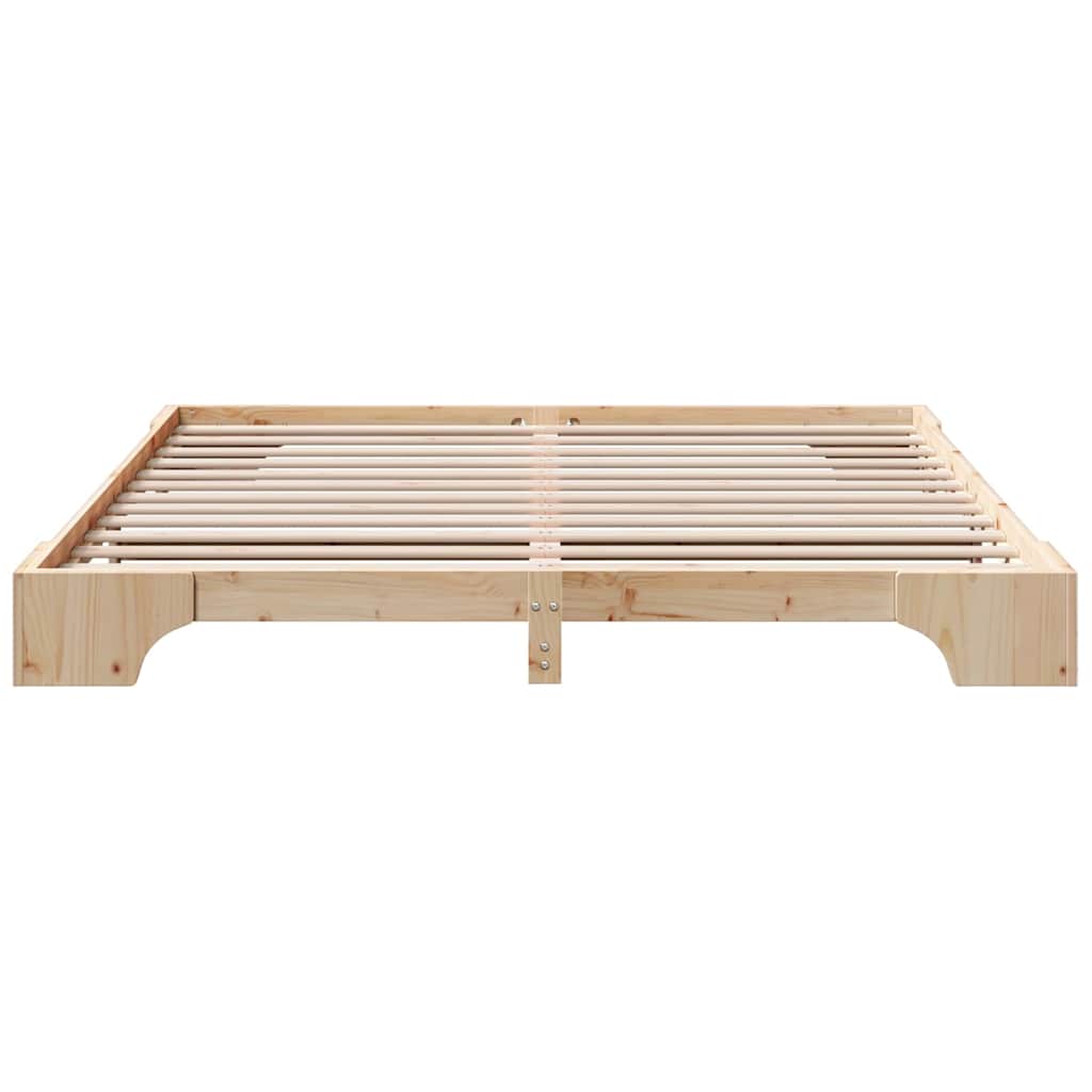 Bedframe Naturel 180 x 200 cm Massief grenenhout