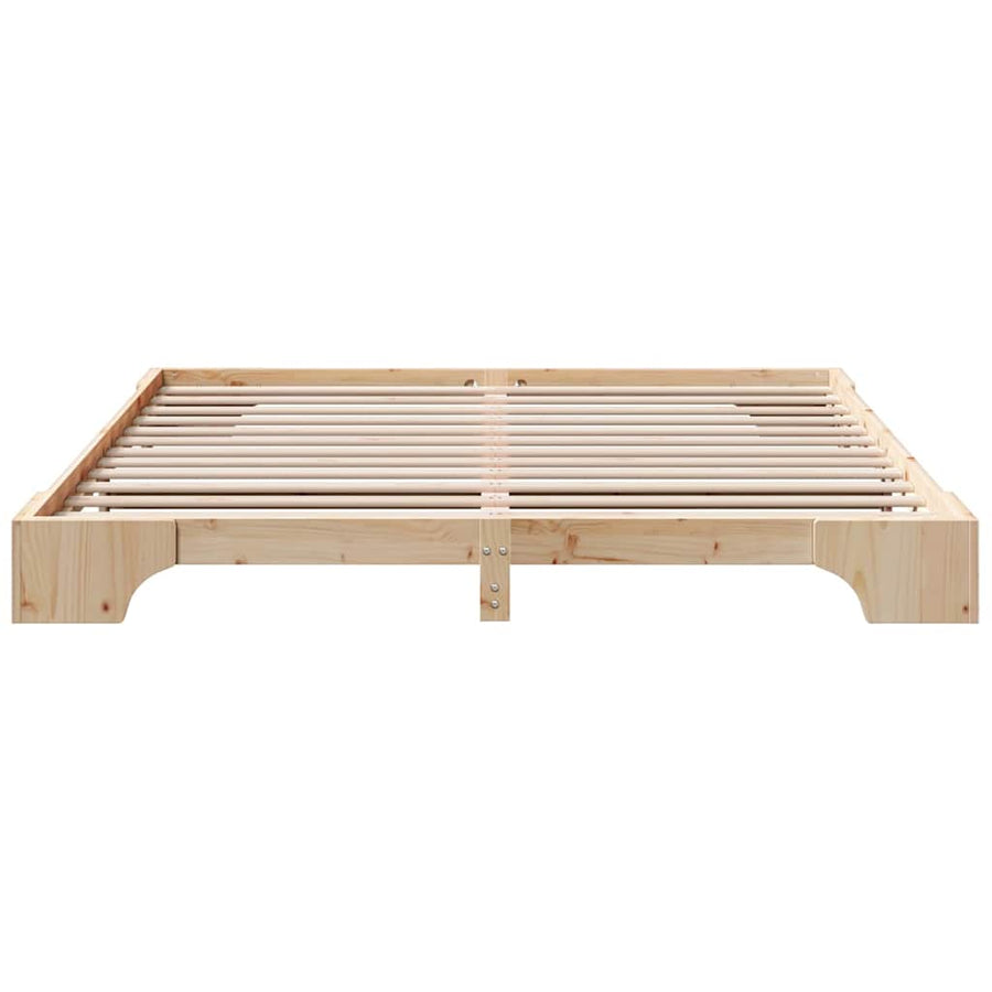 Bedframe Naturel 180 x 200 cm Massief grenenhout