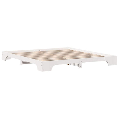 Bedframe Wit 180 x 200 cm Massief grenenhout