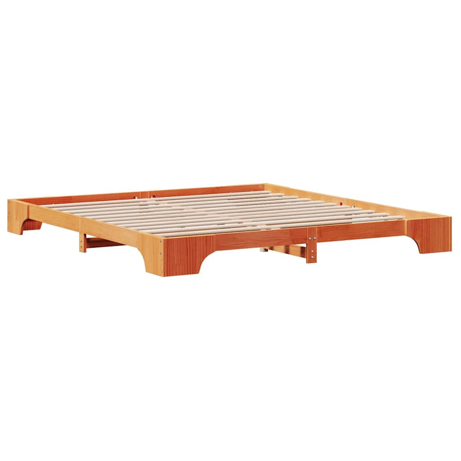 Bedframe Wasbruin 180 x 200 cm Massief grenenhout