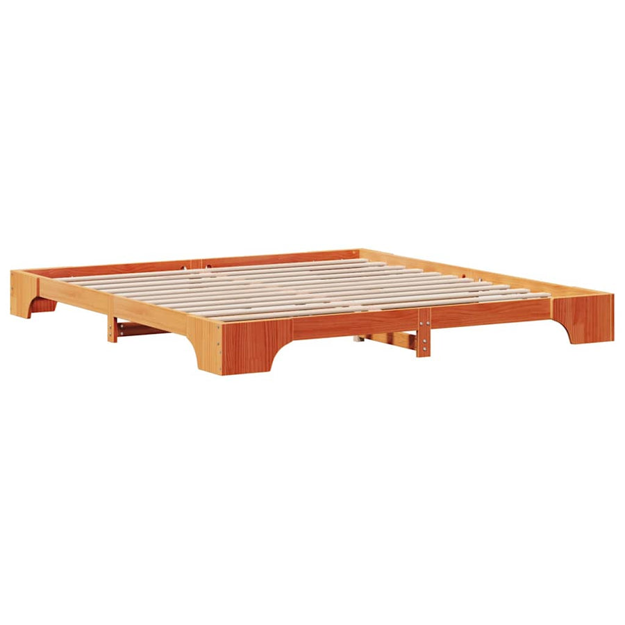 Bedframe Wasbruin 180 x 200 cm Massief grenenhout