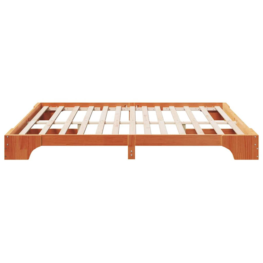 Bedframe Wasbruin 180 x 200 cm Massief grenenhout