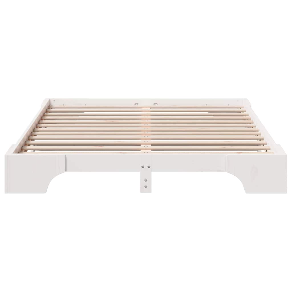 Wit Bedframe 160x200 cm van Massief Grenenhout