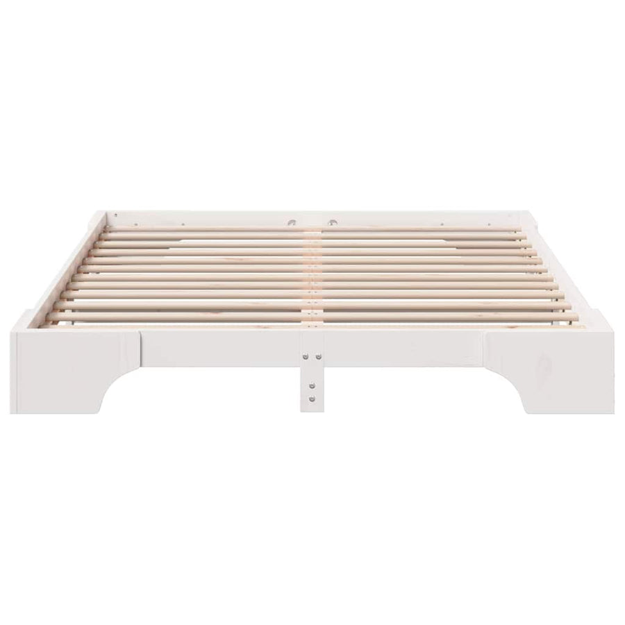 Wit Bedframe 160x200 cm van Massief Grenenhout