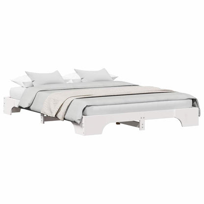 Wit Bedframe 160x200 cm van Massief Grenenhout