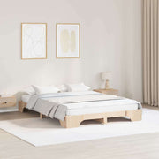 Bedframe 140x200 cm massief grenenhout naturel