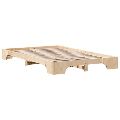 Bedframe Naturel 120 x 200 cm Massief grenenhout