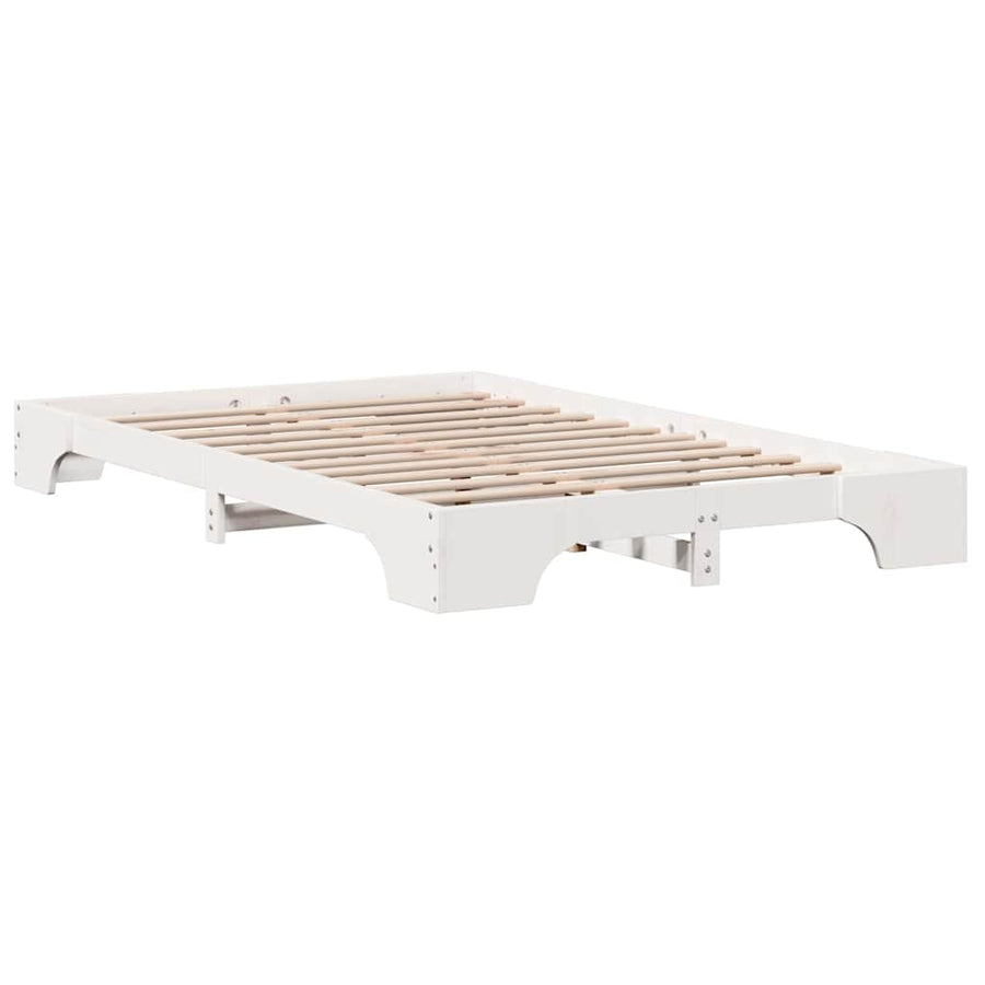 Bedframe Wit 120 x 200 cm Massief grenenhout