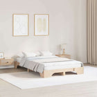 Pine Wood Bed Frame Natural 135 x 190 cm
