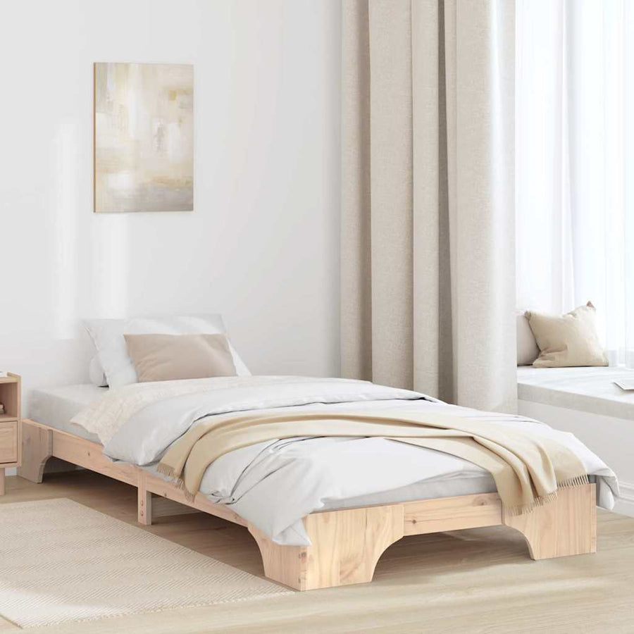Bedframe Massief grenenhout 90 x 200 cm Massief grenenhout