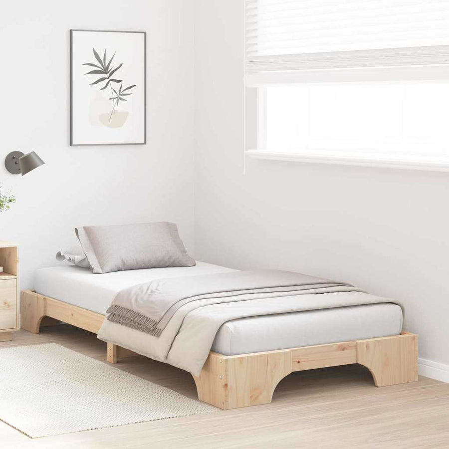 Bedframe Massief grenenhout 90 x 200 cm Massief grenenhout