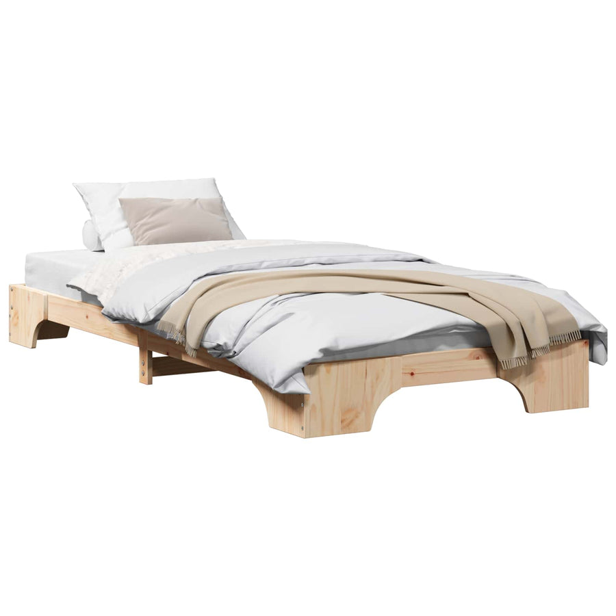 Bedframe Massief grenenhout 90 x 200 cm Massief grenenhout