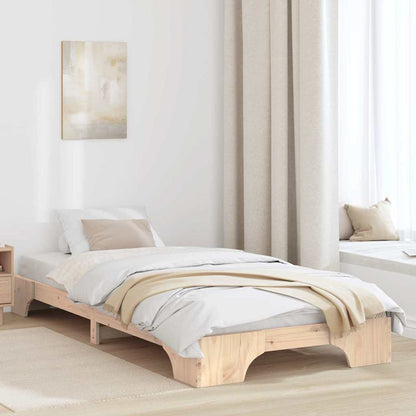Bedframe Naturel 80 x 200 cm Massief grenenhout