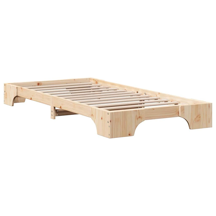 Bedframe Naturel 80 x 200 cm Massief grenenhout