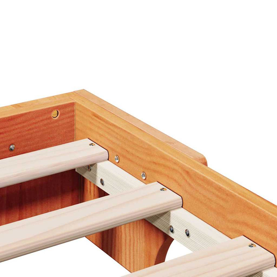 Bedframe Wasbruin 80 x 200 cm Massief grenenhout