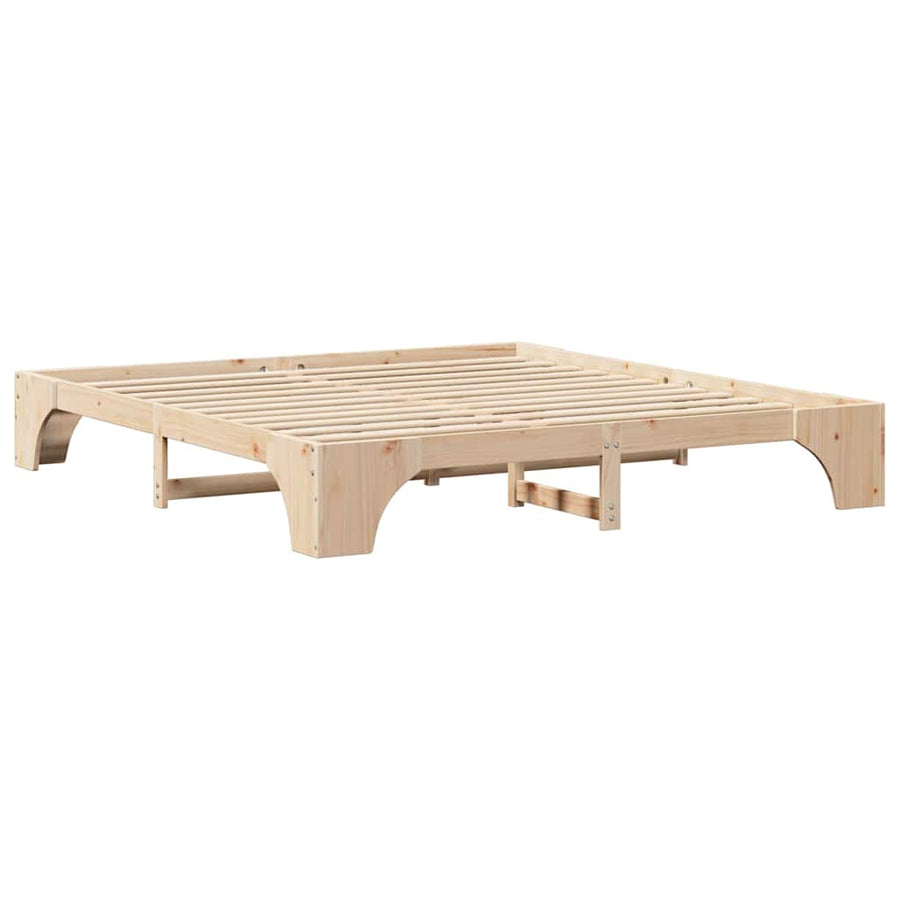 Bedbodem 200x200 cm Massief Grenen Hout
