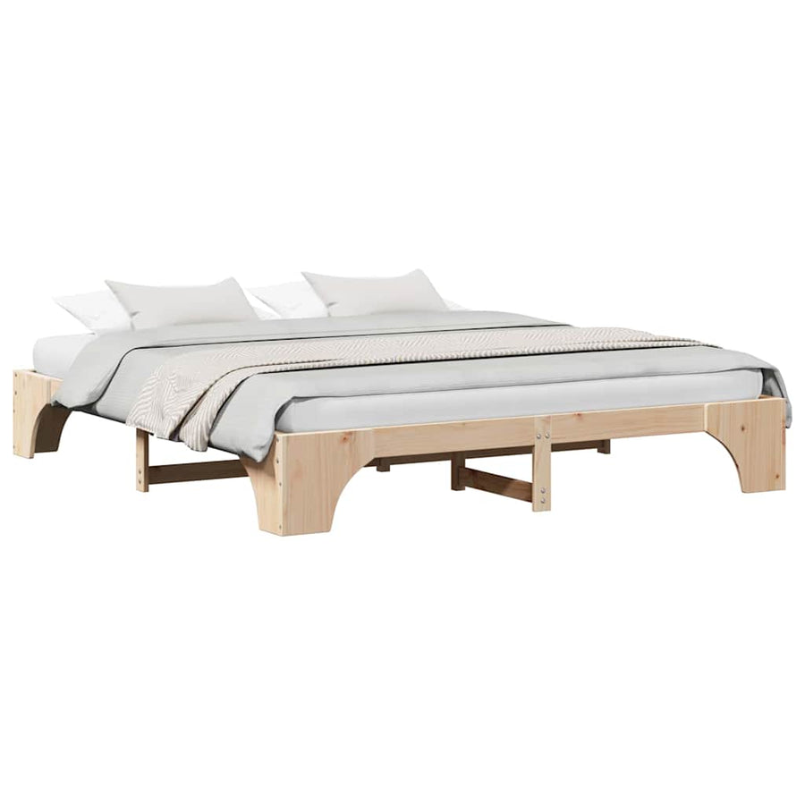 Bedbodem 200x200 cm Massief Grenen Hout