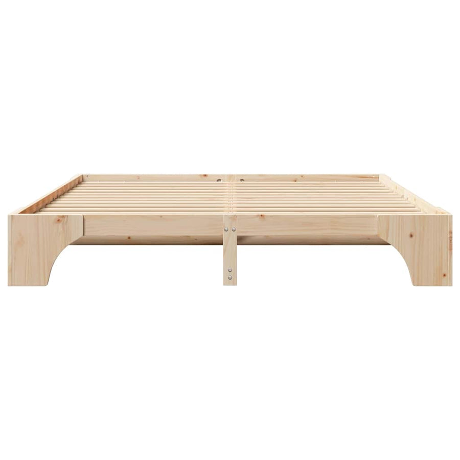 Bedframe Naturel 180 x 200 cm Massief grenenhout
