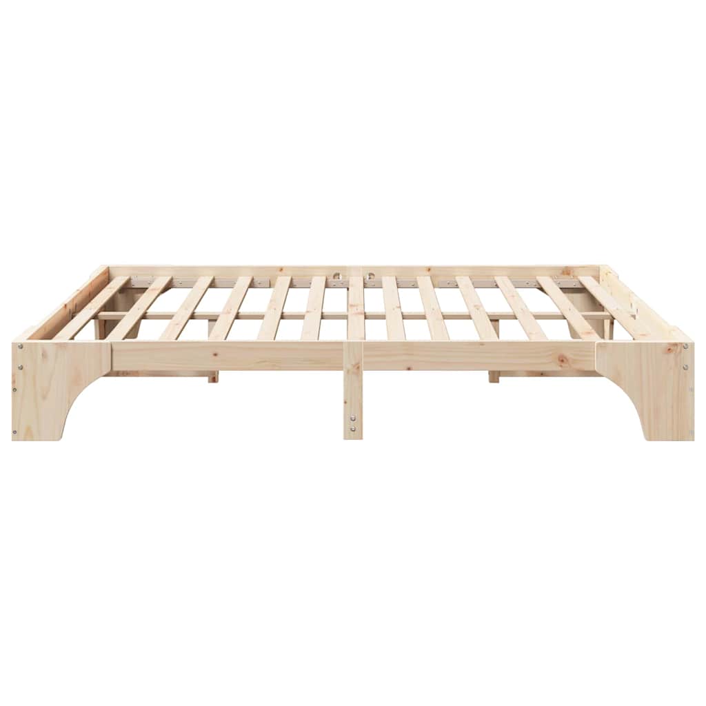 Bedframe Naturel 180 x 200 cm Massief grenenhout