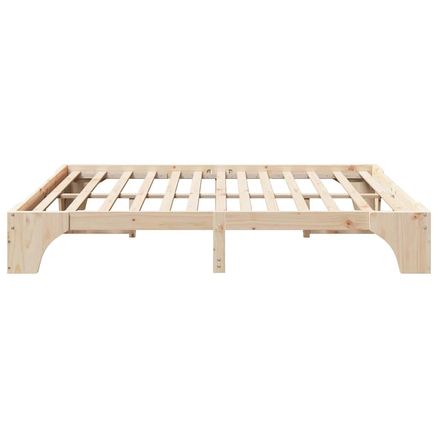 Bedframe Naturel 180 x 200 cm Massief grenenhout