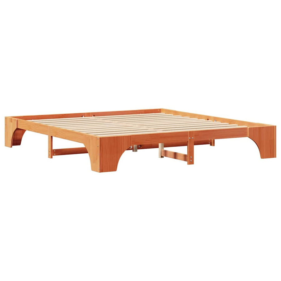 Bedframe Wasbruin 180 x 200 cm Massief grenenhout