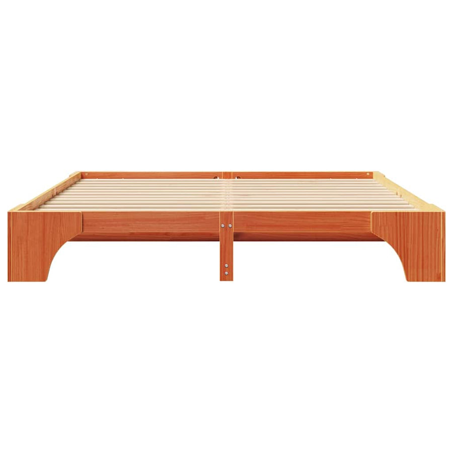 Bedframe Wasbruin 180 x 200 cm Massief grenenhout