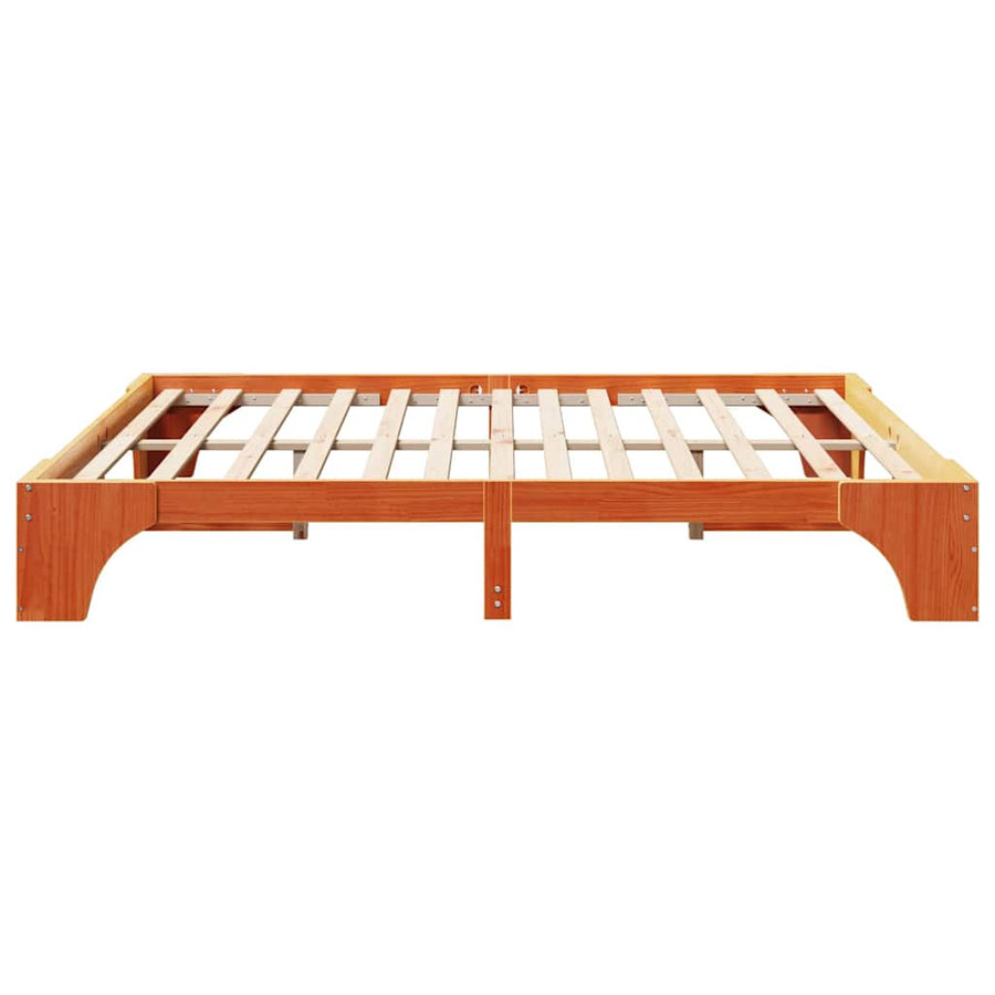 Bedframe Wasbruin 180 x 200 cm Massief grenenhout