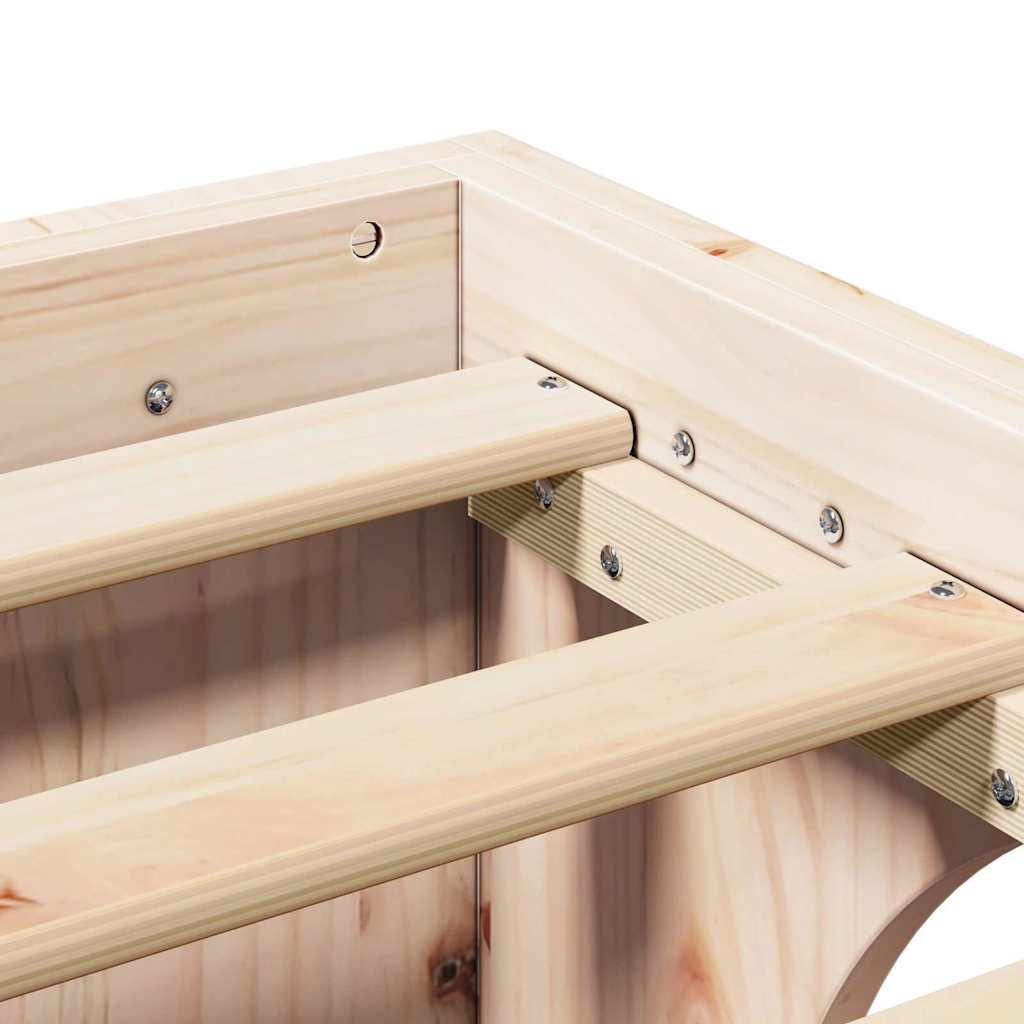 Bedframe 160x200 cm Massief Grenenhout