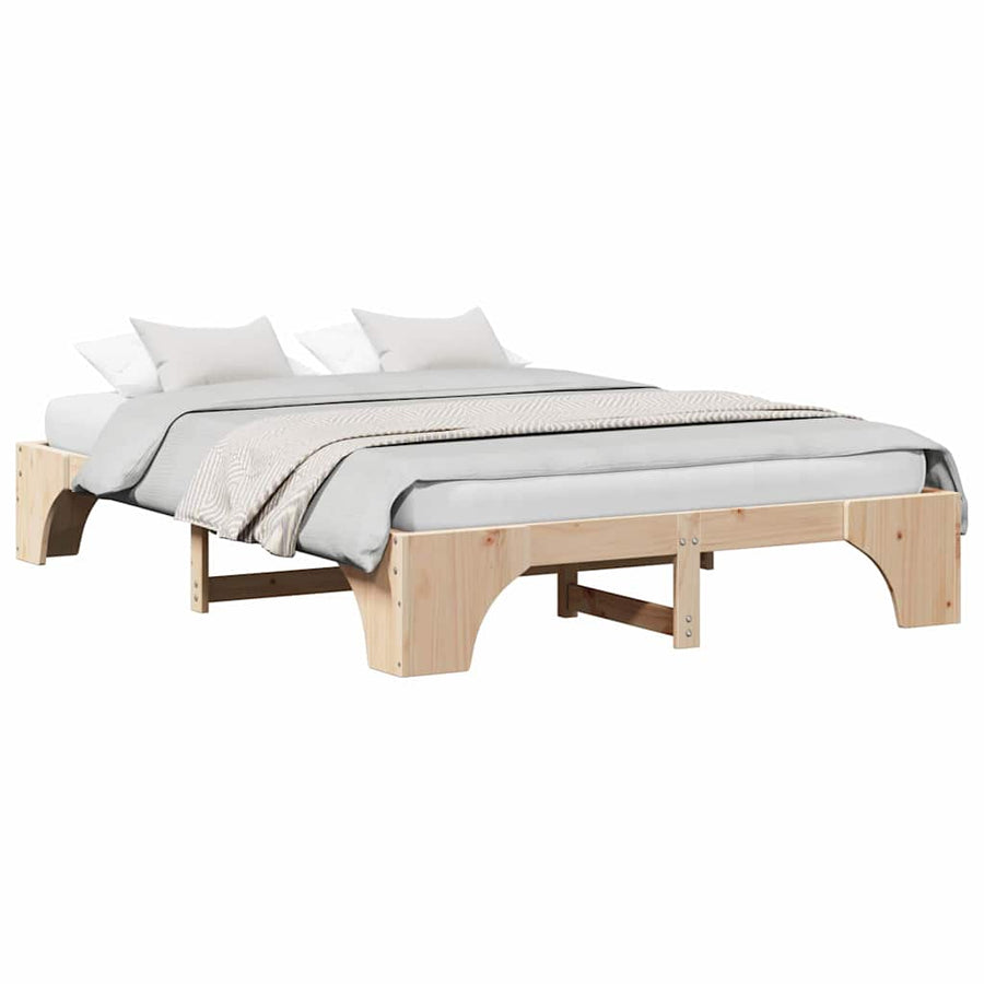 Bedframe 160x200 cm Massief Grenenhout