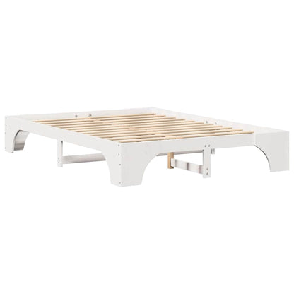 Bedframe Wit 160 x 200 cm Massief grenenhout